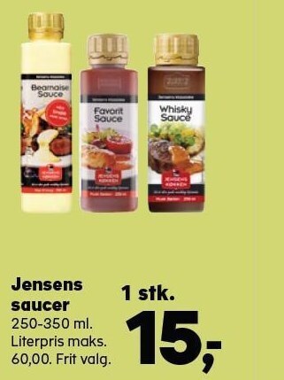 Kvickly Jensens saucer tilbud