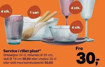 Service i rillet plast