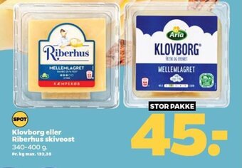 Klovborg eller Riberhus skiveost