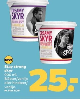 Netto Stay strong skyr tilbud
