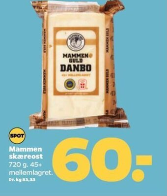 Netto MAMMEN Skæreost tilbud