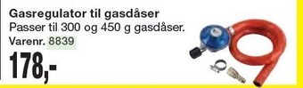 Gasregulator til gasdåser