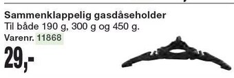 Harald Nyborg Sammenklappelig gasdåseholder tilbud