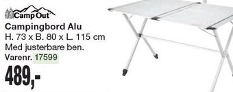 Harald Nyborg Camp out campingbord alu tilbud