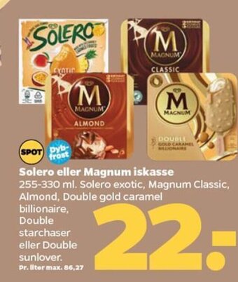 Netto Solero eller Magnum iskasse tilbud