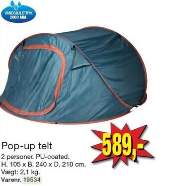 Harald Nyborg Pop-up telt tilbud