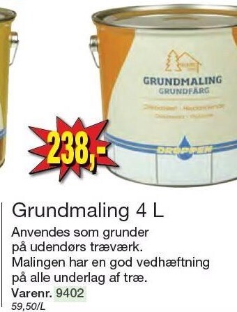 Harald Nyborg Grundmaling 4 l tilbud
