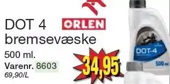Harald Nyborg Orlen dot 4 bremsevæske tilbud