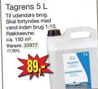 Harald Nyborg Tagrens 5 l tilbud