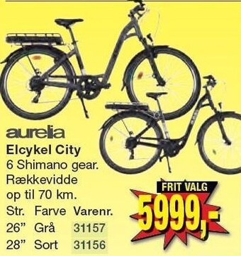Harald Nyborg Aurelia elcykel city tilbud