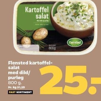 Netto Flensted kartoffel-salat med dild/ purløg tilbud