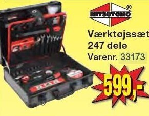 Mitsutomo værktøjssæt 247 dele