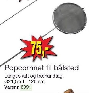 Harald Nyborg Popcornnet til bålsted tilbud