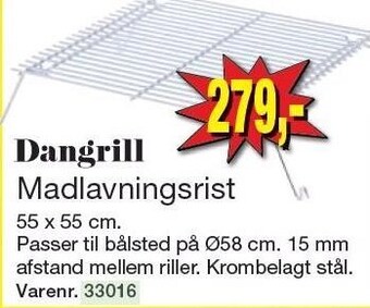 Harald Nyborg Dangrill madlavningsrist tilbud