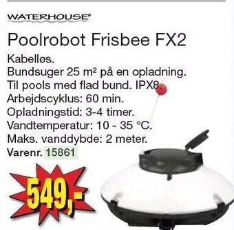 Harald Nyborg Waterhouse poolrobot frisbee fx2 tilbud