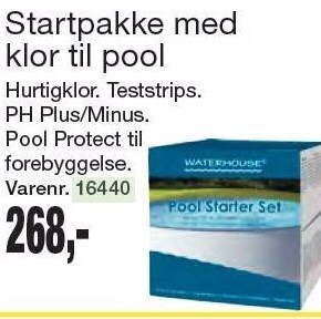 Harald Nyborg Startpakke med klor til pool tilbud