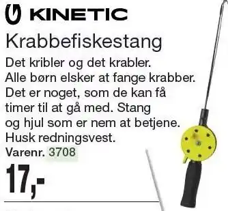 Harald Nyborg Kinetic krabbefiskestang tilbud