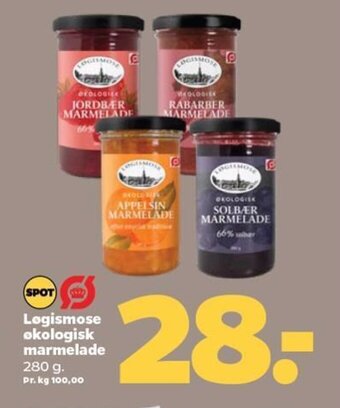 Netto Logismose okologisk marmelade tilbud