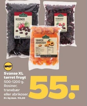 Netto Svanso XL torret frugt tilbud
