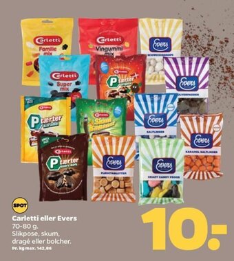 Netto Carletti eller Evers tilbud