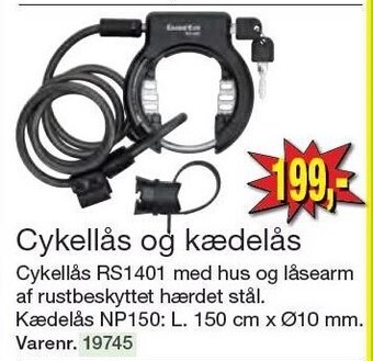Harald Nyborg Cykellås og kædelås tilbud