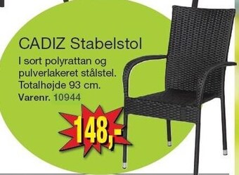 Harald Nyborg Cadiz stabelstol tilbud