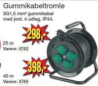 Harald Nyborg Gummikabeltromle tilbud