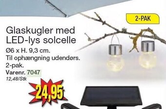 Harald Nyborg Glaskugler med led-lys solcelle tilbud