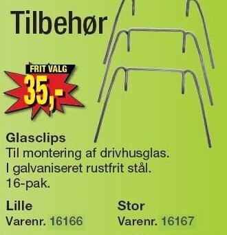 Harald Nyborg Glasclips tilbud