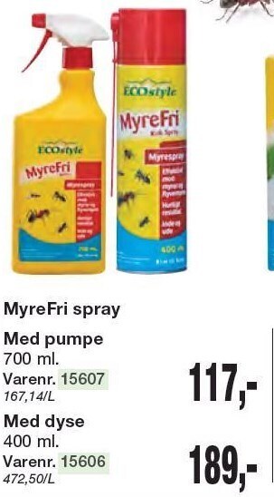 Harald Nyborg Myrefri spray tilbud
