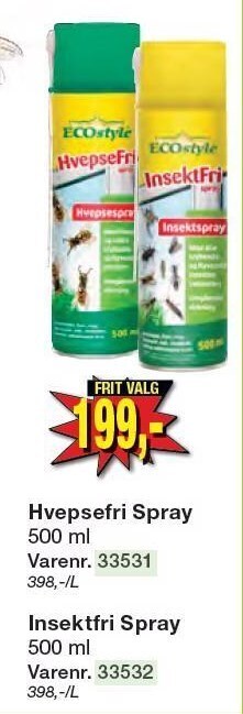 Harald Nyborg Hvepsefri spray eller insektfri spray tilbud