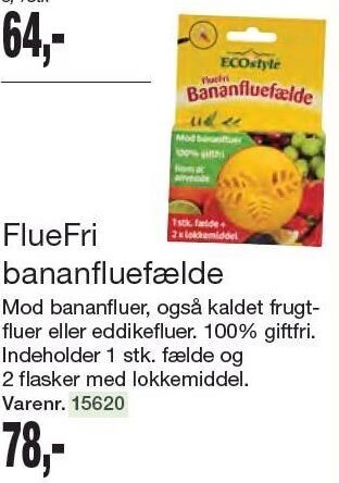 Harald Nyborg Fluefri bananfluefælde tilbud
