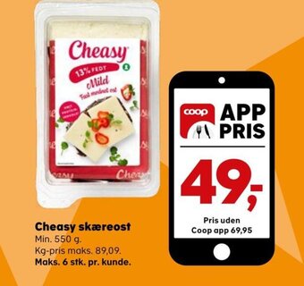 SuperBrugsen Cheasy skæreost tilbud