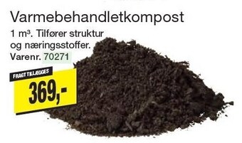 Varmebehandlet kompost