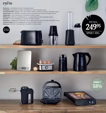 Kop & Kande Brødrister minihakker, blender, køkkenvægt, æggekoger, kaffekværn, el-kedel, håndmixer el. sandwich maker tilbud
