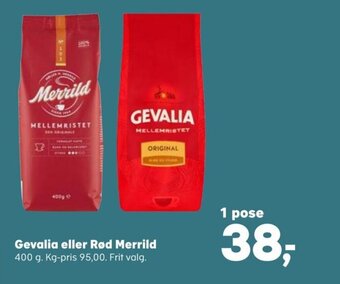 SuperBrugsen Gevalia eller Rød Merrild tilbud