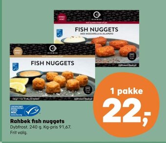 SuperBrugsen Rahbek fish nuggets tilbud