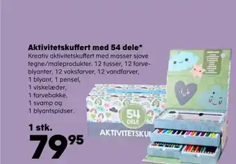 Aktivitetskuffert med 54 dele
