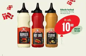 Min Købmand Bähncke Fastfood Dressing 380-425 g tilbud