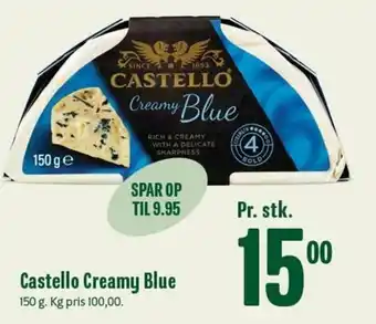 Min Købmand Castello Creamy Blue 150g tilbud