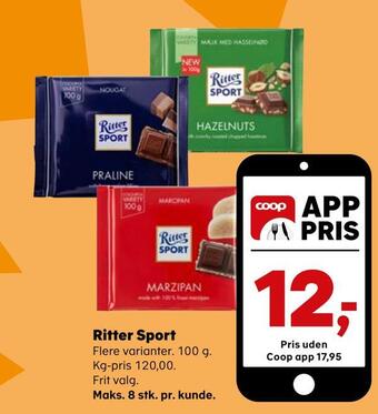 Kvickly Ritter sport tilbud