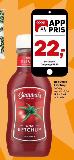 Kvickly Beauvais ketchup tilbud