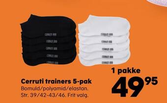 Kvickly Cerruti trainers 5-pak tilbud