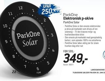 Thansen Elektronisk p-skive tilbud