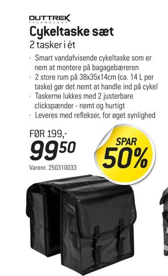 Thansen Cykeltaske sæt tilbud
