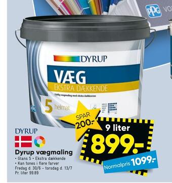 Bilka Dyrup vægmaling tilbud