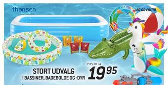 Stort udvalg i bassiner, badebolde og -dyr
