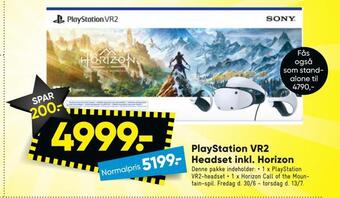Bilka Playstation vr2 headset inkl. horizon tilbud