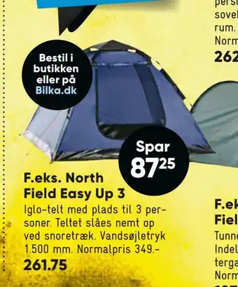 Bilka North field easy up 3 tilbud