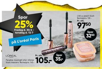Bilka Spar 25% på l'oréal paris tilbud
